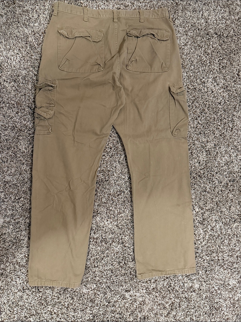 Wrangler Men's Cargo Pants in Khaki Brown 38 X 32